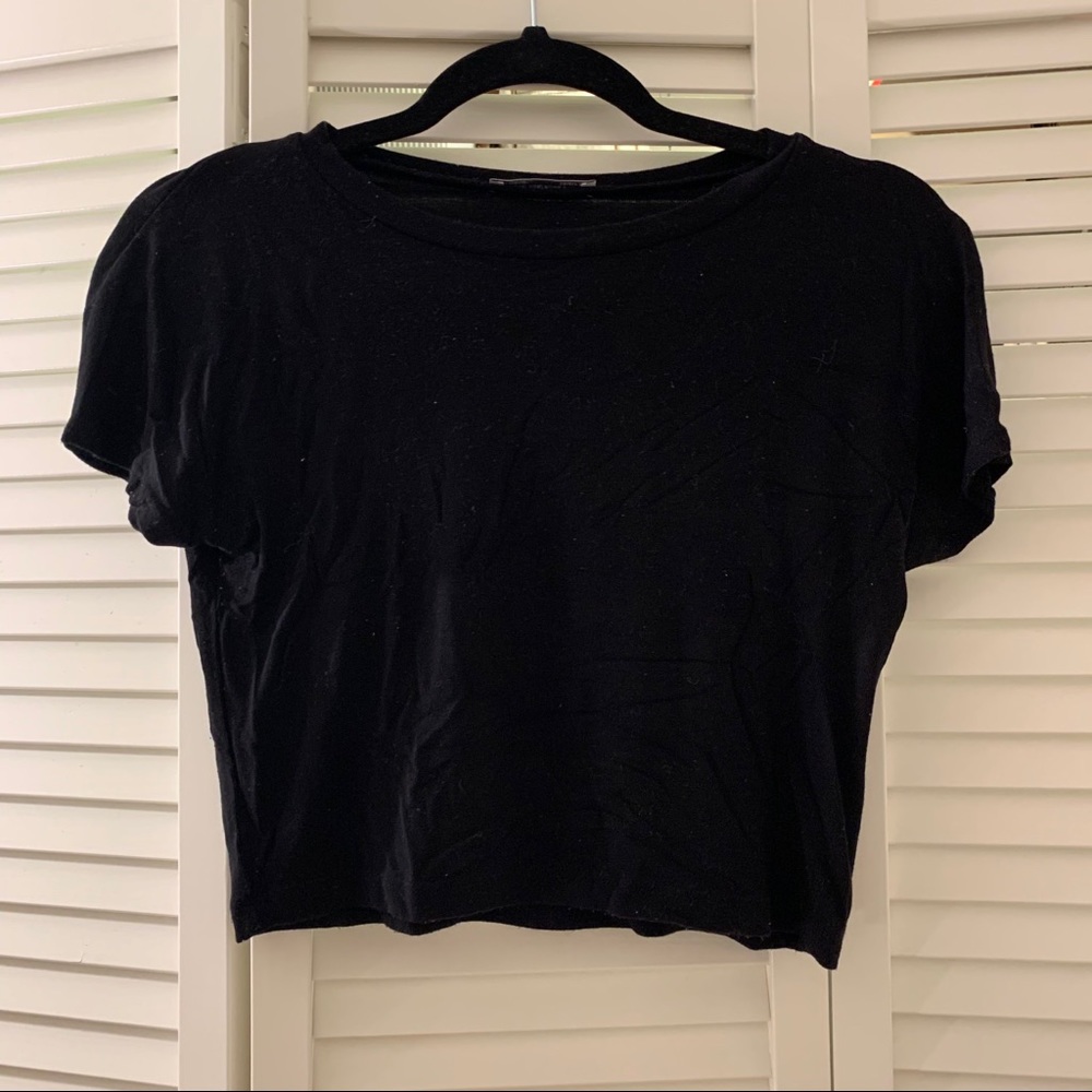 black basic tee